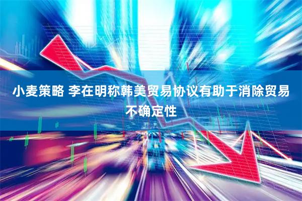小麦策略 李在明称韩美贸易协议有助于消除贸易不确定性
