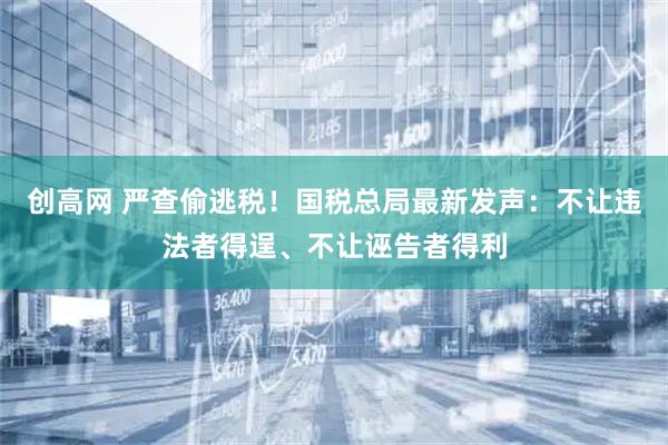 创高网 严查偷逃税！国税总局最新发声：不让违法者得逞、不让诬告者得利